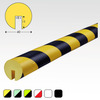 Stootband Hoekbescherming type B Geel/Zwart L=5m